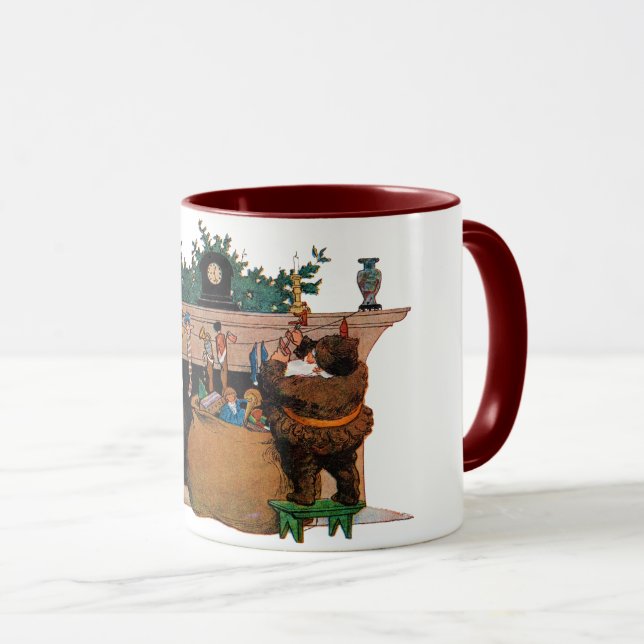 Mug Merry Old Christmas Elf, Jessie Willcox Smith (Devant droit)