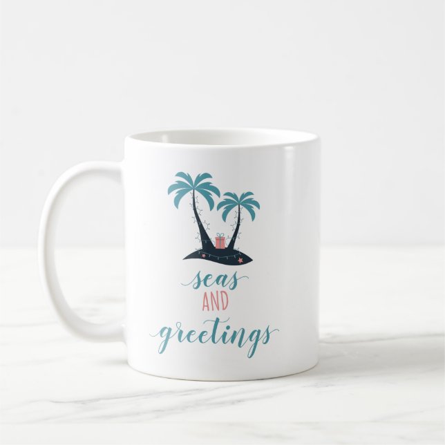 Mug Mers et Noël de salutations (Gauche)