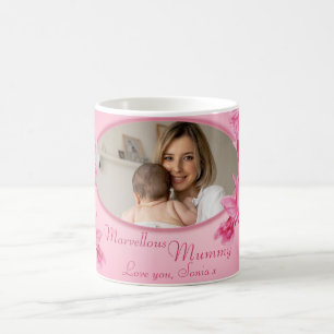 Mug Merveilleuse momie rose orchidée "propre photo" mu