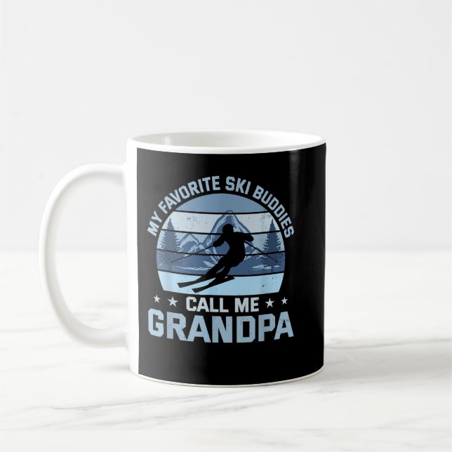 Mug Mes Amoureux De Ski Préférés M'Appelent Grand-Père (Gauche)