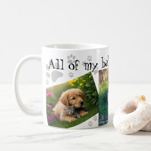 Mug Mes bébés ont des pattes mignonnes 3 Photo Collage