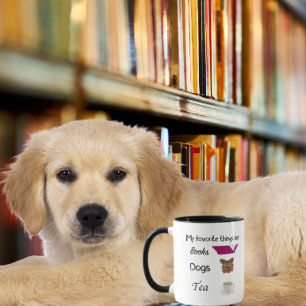 Mug Mes choses préférées Livres, Chiens, Thé