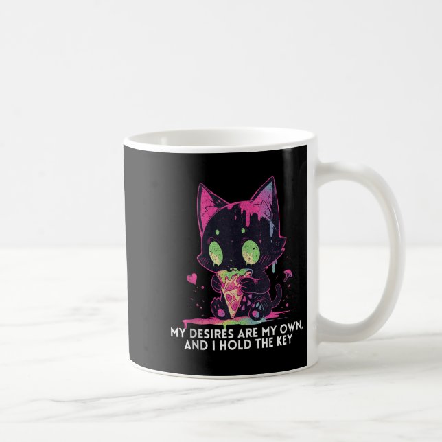 Mug Mes Désirs Sont Les miens Et J'Ai Le Chat Stoïque  (Droite)