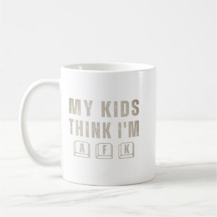 Mug Mes enfants pensent que je suis AFK Citation drôle