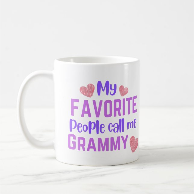Mug Mes gens préférés m'appellent Grammy (Gauche)