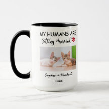 Mes humains se marient – 2 Photo personnalisée de