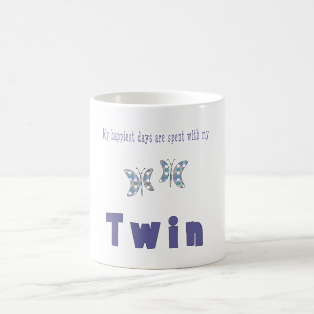 Mug Mes jours plus heureux sont passés avec mon jumeau (Centre)