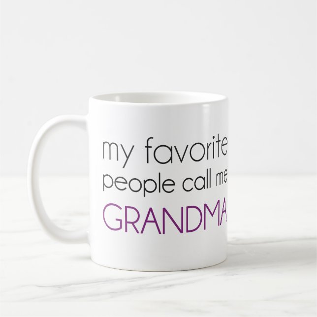 Mug Mes personnes préférées m'appellent grand-maman (Gauche)