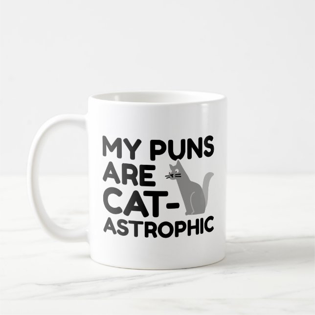 Mug Mes Puns Sont Catastrophiques (Gauche)