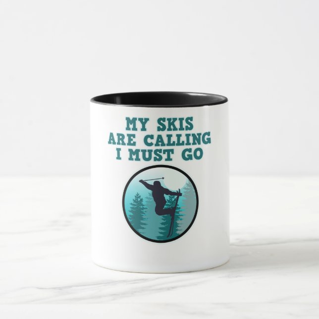 Mug Mes Skis Appelent Skier Skier Snowboard Sports (Centre)