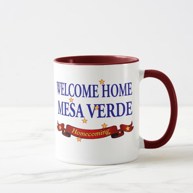 Mug MESA à la maison bienvenu Verde d'USS ! (Droite)