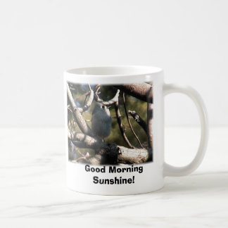 Mug mésange tuftée, soleil bonjour !