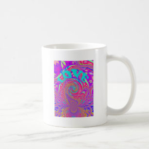 Mug Mesmerizing Whirlpool Love Cyan Texte art Graphiqu