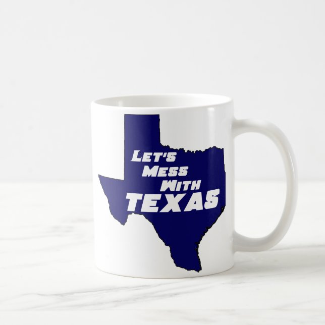 Mug Mess With Texas Blue (Droite)