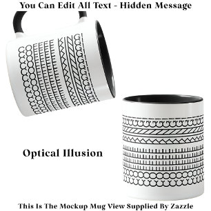 Mug Message caché Coffee King 115B Drôle nouveauté