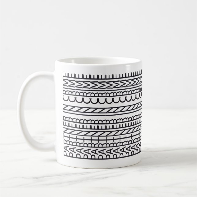 Mug Message Caché de Complice de Crime (Gauche)