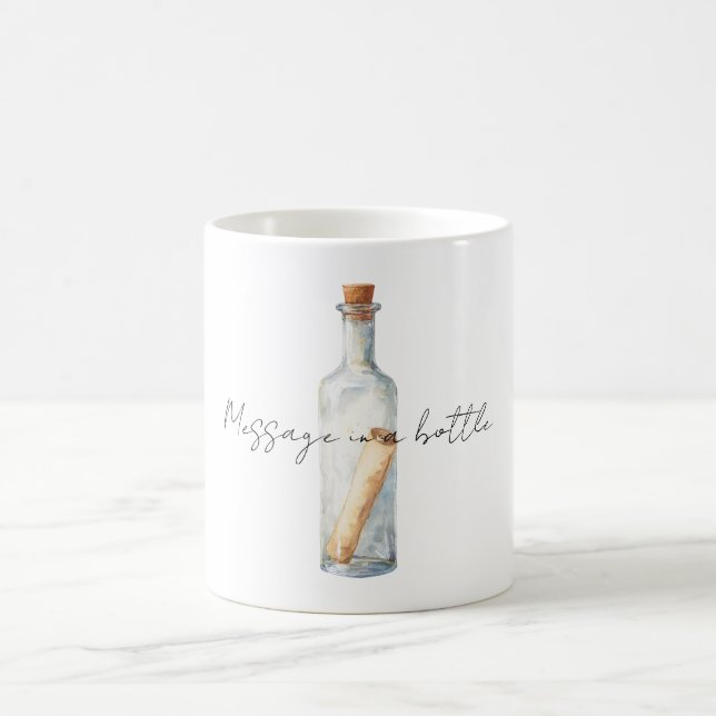 Mug Message dans une bouteille (Centre)