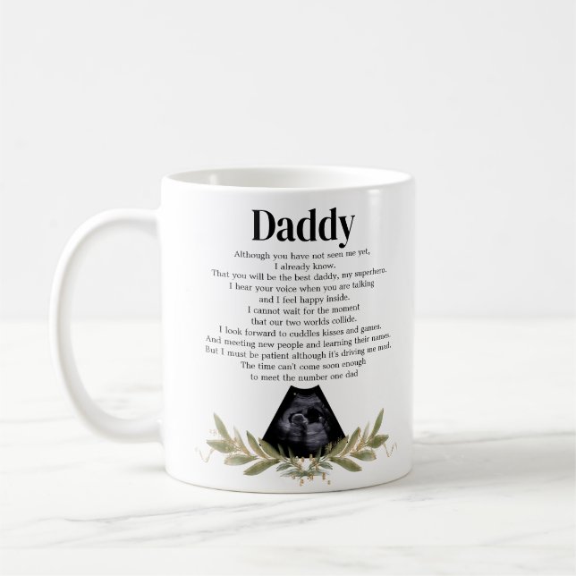 Mug Message de bosse au coeur mignon pour papa (Gauche)