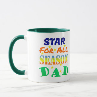 Mug Message de la fête des pères Star pour toutes les 