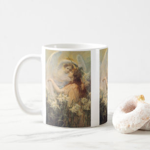 Mug Message de l'ange par George Swinstead, Art vintag