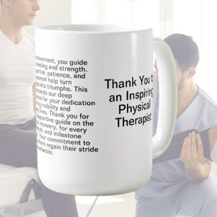 Mug Message de Merci du physiothérapeute