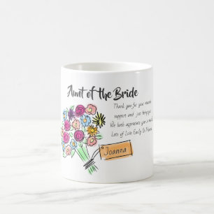 Mug Message de Merci personnalisé pour la fête nuptial