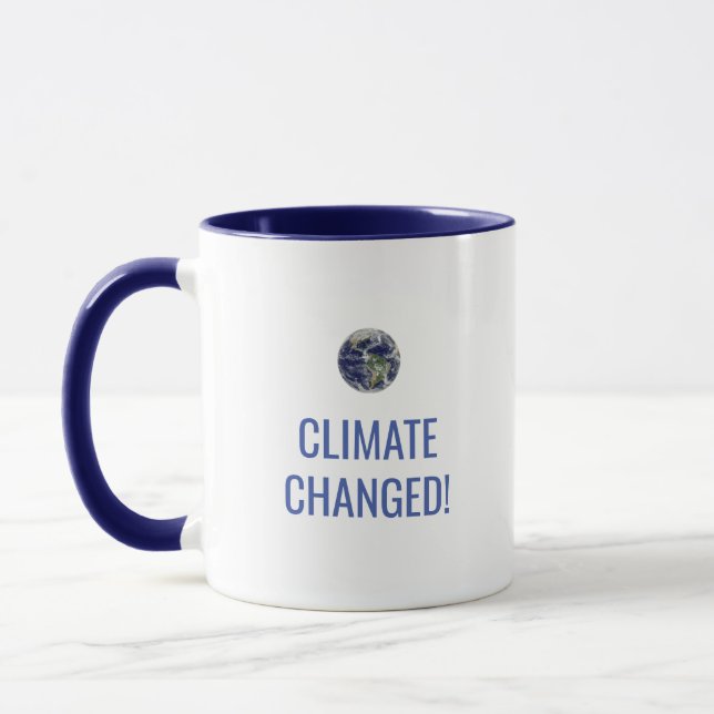 Mug Message de sensibilisation aux changements climati (Gauche)
