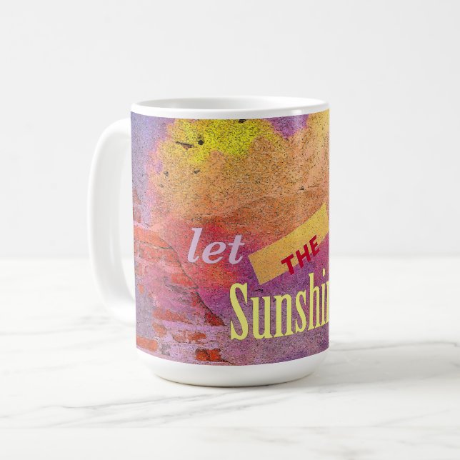 Mug Message sur un mur (Devant gauche)