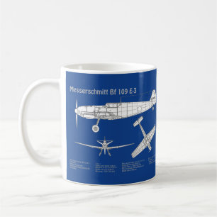 Mug Messerschmitt Bf 109 - Plan d'avion ABD