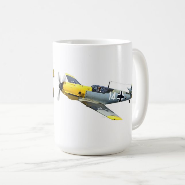 Mug Messerschmitt Bf.109E "Blanc 14" (Devant droit)