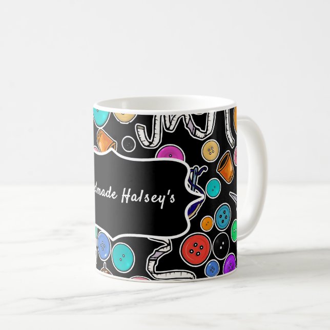 Mug Mesurer deux fois coupé une fois coudre des fourni (Devant droit)