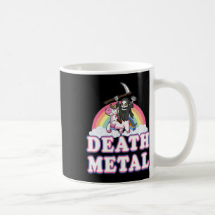 Mug Métal de mort drôle Rainbow Grim Reaper Unicorn Sh