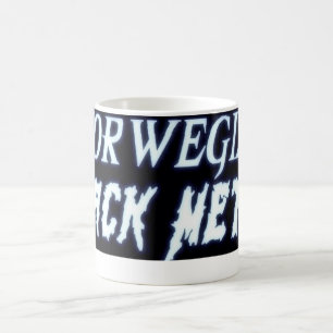 Mug Métal noir norvégien "tasse "
