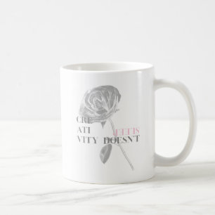 Mug Metalic Rosé 'La Créativité ne Dort Jamais' Art St