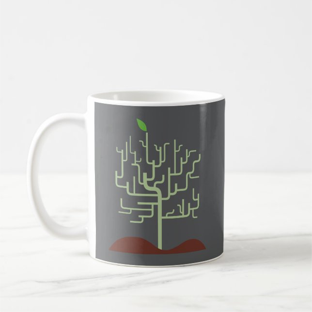 Mug Métamorphose symbolique Conception de croissance (Gauche)