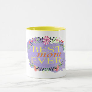 Mug Mete Meilleure Maman toujours Floral Fête des mère