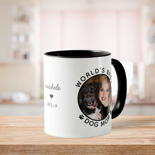 Mug Mete World's Best Chien Maman Nom Personnalisé Ani