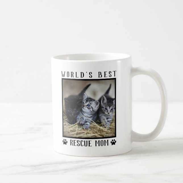 Mug Mete World's Best Secourt Maman Empreintes de patt (Droite)