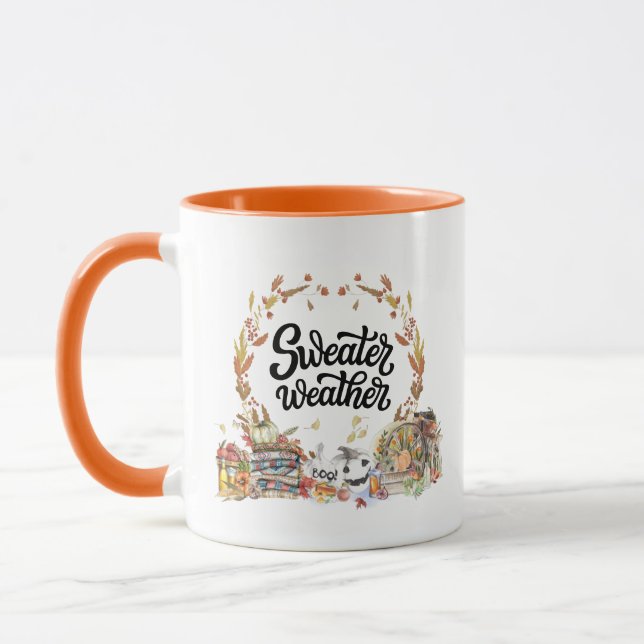 Mug Météo du sucre | Illustrations Rustiques de aquare (Gauche)