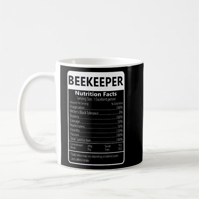 Mug MÉTIER DE L'OEUVRE Valeur nutritive Graphique sarc (Gauche)