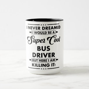 Mug Métier/Profession drôle Super Chauffeur de Bus Coo