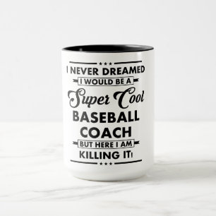 Mug Métier/Profession Drôle Super entraîneur de baseba
