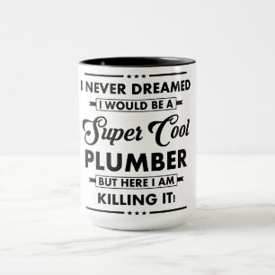 Mug Métier/Profession drôle Super Plombier Cool