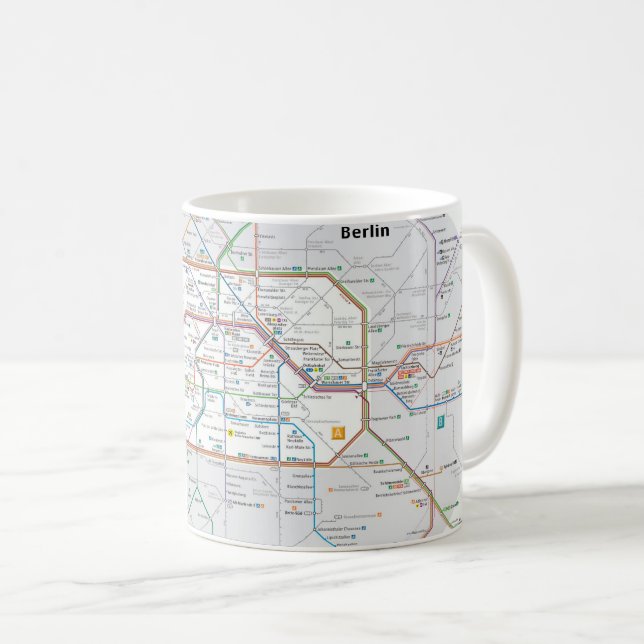 Mug Métro de Berlin (Devant droit)