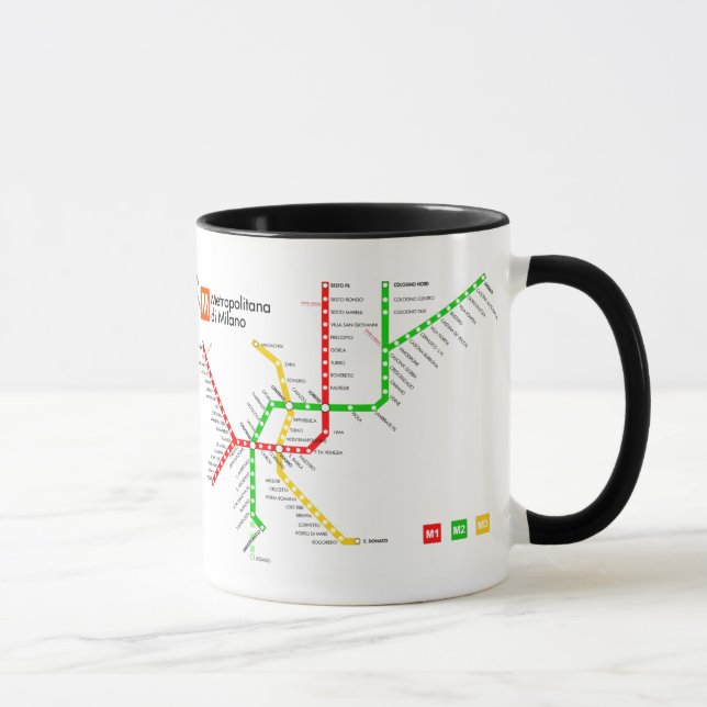Mug Métro de Milan (Droite)