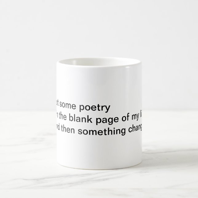 Mug Mettez de la poésie (Centre)