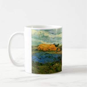 Mug Meules sous un ciel pluvieux de Vincent van Gogh