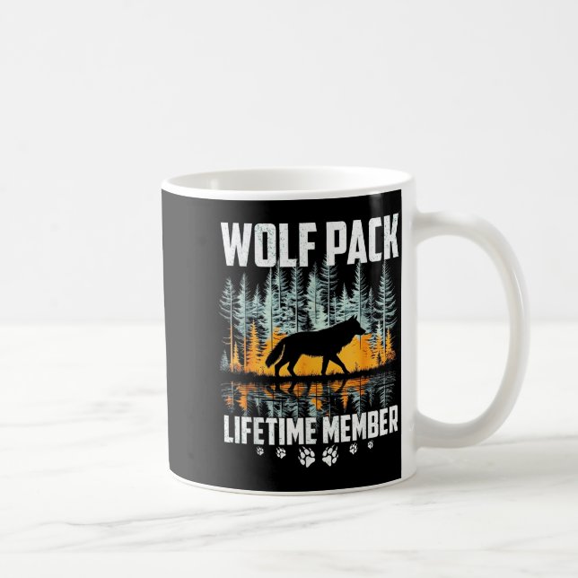 Mug Meute de loups Loup hurleur Membre à vie Faune Fo (Droite)