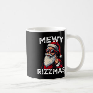 Mug Mewy Rizzmas Drôle Père Noël Mewing Joke Rizz Mens
