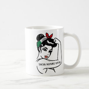 Mug Mexicaine Rosie forte femme Tacos avant Vatos Cinc